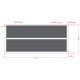 Brama przesuwna z aluminium gotowa do instalacji 350x160 cm HORACE - X-METAL