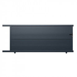 Brama przesuwna z aluminium gotowa do instalacji 350x160 cm HORACE - X-METAL