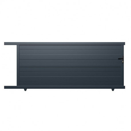 Brama przesuwna z aluminium gotowa do instalacji 350x160 cm HORACE - X-METAL