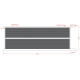 Brama przesuwna z aluminium gotowa do instalacji 450x160 cm HORACE - X-METAL