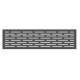 Ogrodzenie kompozytowe Premium 180x95 cm z panelem dekoracyjnym Linea - postarzane drewno - Compolife