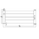 Przedłużenie ogrodzenia ażurowego z aluminium SPACE - 190x80 cm - 1 słupek - X-Metal