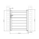 Furtka aluminiowa GARDE 100x115 cm - X-Métal