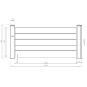 Ogrodzenie aluminiowe w kolorze antracytowym GARDE 190x89 cm - X-Metal