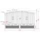 Ażurowa brama skrzydłowa z aluminium gotowa do instalacji 300x180 cm LOUISON - X-METAL