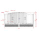 Ażurowa brama skrzydłowa z aluminium gotowa do instalacji 350x180 cm LOUISON - X-METAL