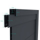 Ażurowa brama przesuwana z aluminium 350x158 cm SPACE X-Métal