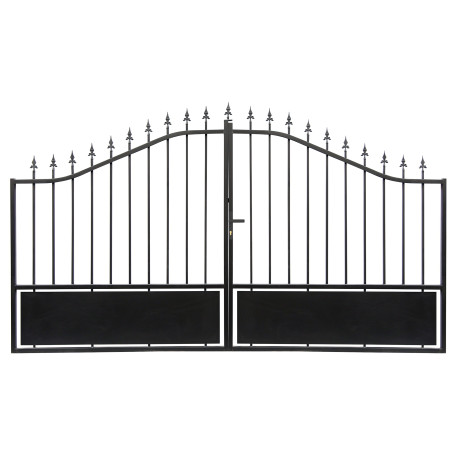 Brama skrzydłowa z żelaza 300x173 cm AURORE - X-METAL