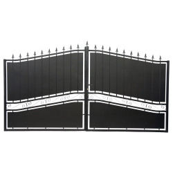Brama skrzydłowa z żelaza 300x195 cm SELENE - X-METAL