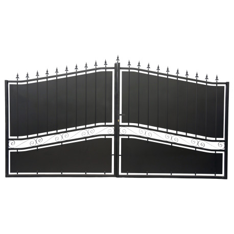 Brama skrzydłowa z żelaza 300x195 cm SELENE - X-METAL