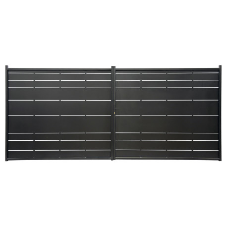 Brama skrzydłowa z żelaza 400x182 cm ORIS - X-METAL