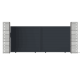 Brama przesuwna z nowoczesnego aluminium 392x173cm GARDE - X-Metal
