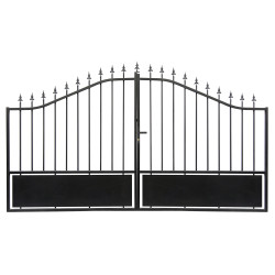 Brama skrzydłowa z żelaza 400x173 cm AURORE - X-METAL