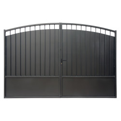 Brama skrzydłowa DOMELIS z litego żelaza 300x195cm - X-METAL
