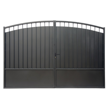 Brama skrzydłowa DOMELIS z litego żelaza 300x195cm - X-METAL