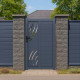 Furtka z aluminium gotowa do instalacji 100x160 cm ARTY WAVE - X-METAL