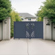 Brama przesuwna z aluminium gotowa do instalacji 350x160cm ARTY WAVE - X-METAL