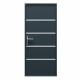 Drzwi wejściowe Lisandre z aluminium 96x218cm - antracytowo-szare - otwierane na prawo - X-METAL