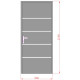 Drzwi wejściowe Lisandre z aluminium 96x218cm - białe - otwierane na lewo - X-METAL