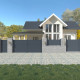  Brama przesuwna z nowoczesnego aluminium 350x158cm GARDE - X-Metal