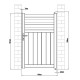 Furtka aluminiowa AXIS VECTO 100x158cm - X-METAL