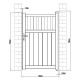 Furtka aluminiowa AXIS ALTO 100x158cm - X-METAL