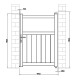 Furtka aluminiowa AXIS FILM 100x140cm - X-METAL
