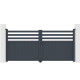 Brama skrzydłowa z aluminium AXIS VECTO 300x140cm - X-METAL