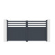 Brama skrzydłowa z aluminium AXIS VECTO 300x158cm - X-METAL