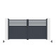 Brama skrzydłowa z aluminium AXIS VECTO 300x158cm - X-METAL