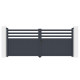 Brama skrzydłowa z aluminium AXIS VECTO 340x140cm – X-METAL