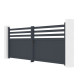 Brama skrzydłowa z aluminium AXIS VECTO 340x140cm – X-METAL