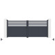 Brama skrzydłowa z aluminium AXIS VECTO 340x140cm – X-METAL