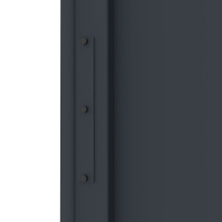 Osłona zamka z antracytowego aluminium - kompatybilna z bramami Garde, Space, Fancy i Axis - X-METAL