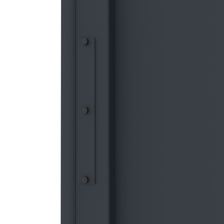 Osłona zamka z antracytowego aluminium - kompatybilna z bramami Garde, Space, Fancy i Axis - X-METAL