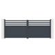 Brama skrzydłowa z aluminium AXIS VECTO 400x158cm - X-METAL