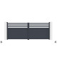 Brama skrzydłowa z aluminium AXIS VECTO 400x158cm - X-METAL