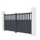 Brama skrzydłowa z aluminium AXIS ALTO 300x140cm - X-METAL