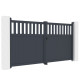 Brama skrzydłowa z aluminium AXIS ALTO 300x158cm - X-METAL