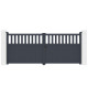 Brama skrzydłowa z aluminium AXIS ALTO 340x140cm – X-METAL