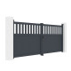 Brama skrzydłowa z aluminium AXIS ALTO 340x140cm – X-METAL