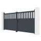 Brama skrzydłowa z aluminium AXIS ALTO 340x140cm – X-METAL