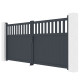 Brama skrzydłowa z aluminium AXIS ALTO 340x158cm - X-METAL