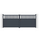 Brama skrzydłowa z aluminium AXIS ALTO 400x158cm - X-METAL