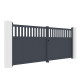 Brama skrzydłowa z aluminium AXIS ALTO 400x158cm - X-METAL