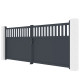 Brama skrzydłowa z aluminium AXIS ALTO 400x158cm - X-METAL