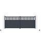 Brama skrzydłowa z aluminium AXIS ALTO 400x158cm - X-METAL