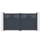 Brama skrzydłowa z aluminium AXIS TIME 300x158 cm – X-METAL