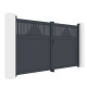 Brama skrzydłowa z aluminium AXIS TIME 300x158 cm – X-METAL