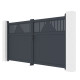 Brama skrzydłowa z aluminium AXIS TIME 300x158 cm – X-METAL